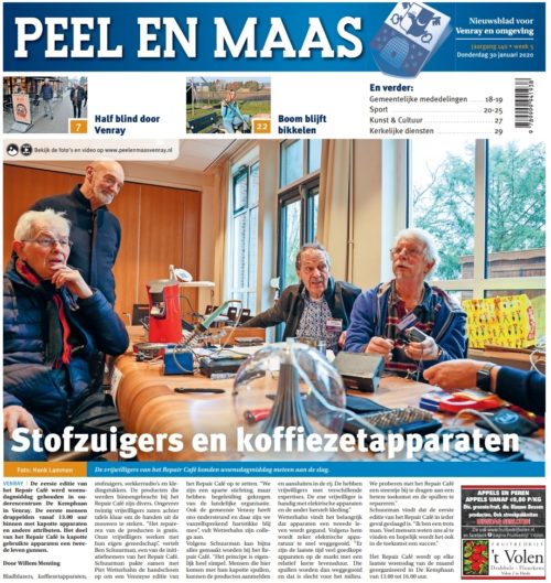 Lees meer over het artikel 30-01-2020 op de voorpagina van de Peel en Maas!